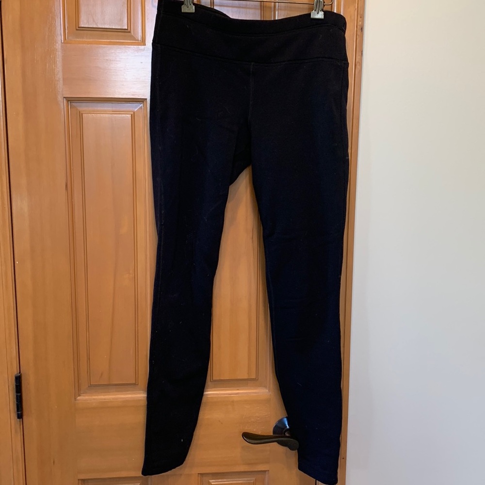 Fleece-Lined Thermal Leggings Cozy Winter Activewear Size S